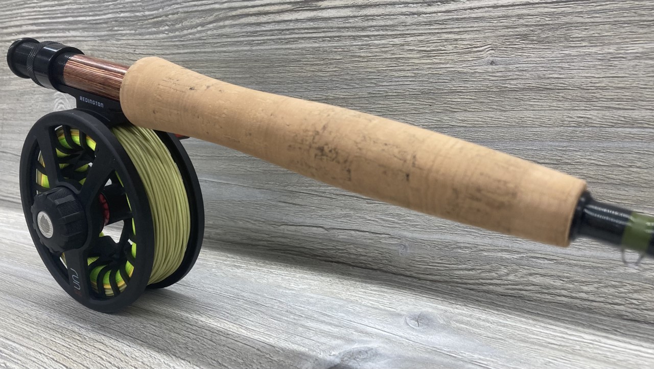 Redington Trout Field Kit cork handle, loaded Run reel and reel seat