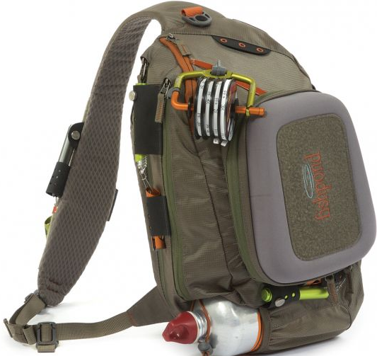 Fishpond Summet Sling 2.0 with multiple accessories ready to fish