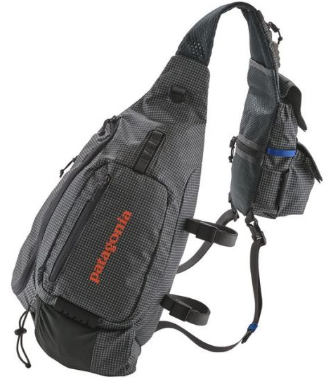 A Patagonia Vest Front Sling showing the larger pack to the left and the Vest style pockets to the right