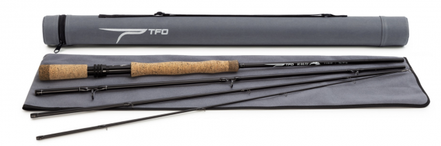 TFO's Big Fly fly rod with sock and tube