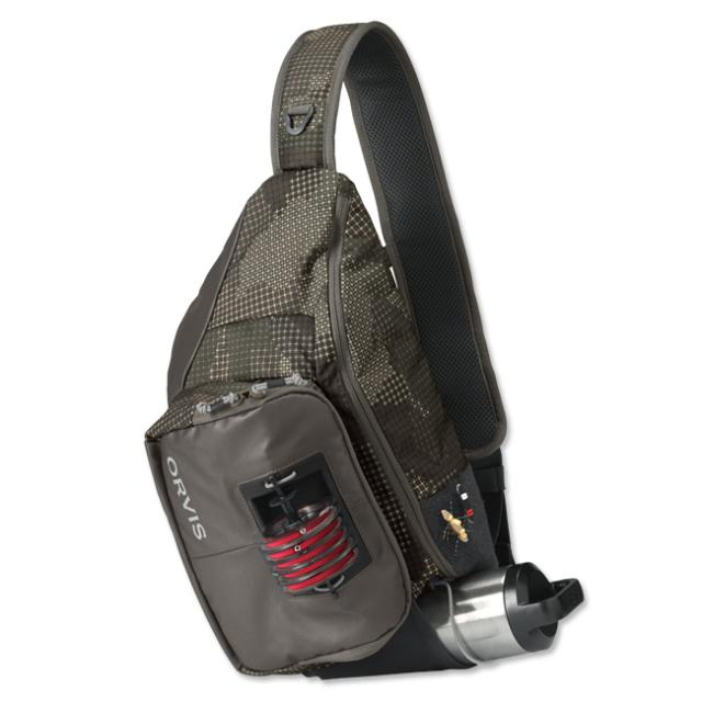 Orvis Sling pack with Tippet flies and waterbottle