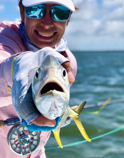 Head on with Jen and another boat catch