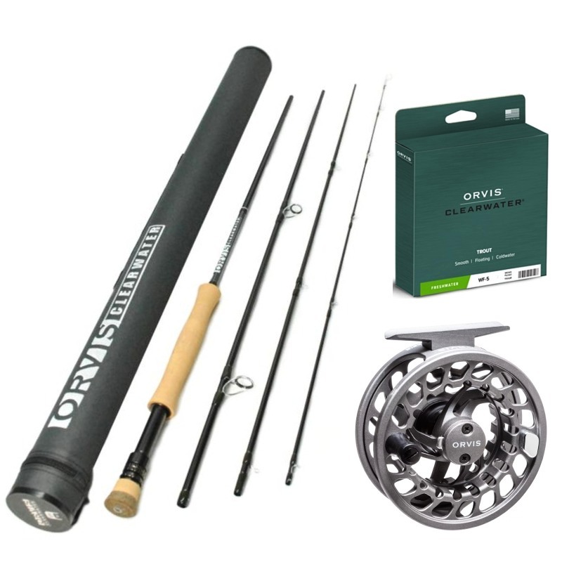 Orvis Clearwater 966-4 Fly Rod Outfit : 9'6 6wt