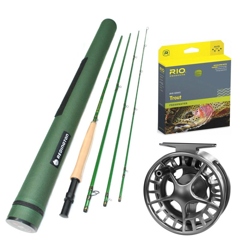 Redington Vice 490 4-Fly Rod Outfit with 9' 4WD i.D Reel for sale online 