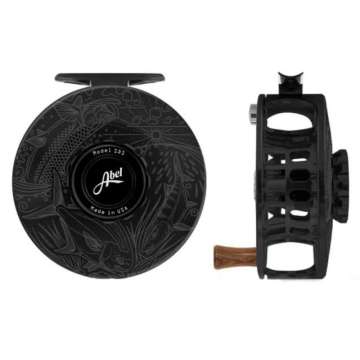 Abel SDS 9/10 Fly Reel Ported Black