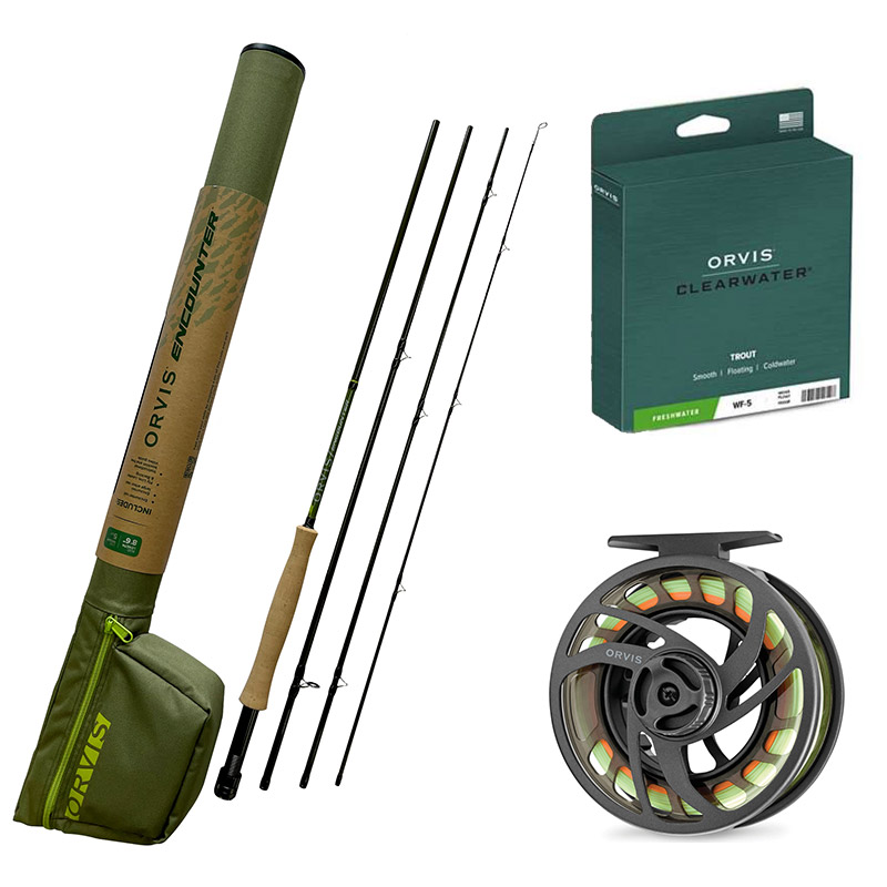 ORVIS Encounter 865-4 8'6" 5wt Fly Rod Outfit Package ON SALE! NEW 