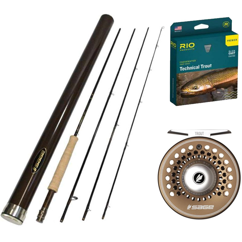 Sage Trout LL 379-4 Fly Rod Combo - ReelFlyRod