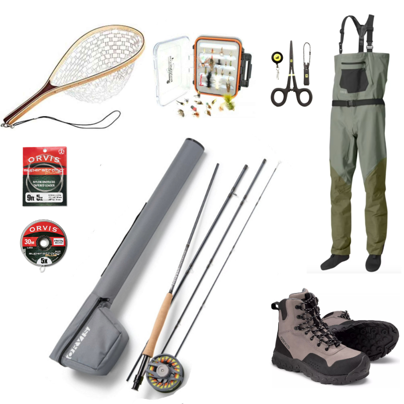 Orvis Clearwater Men's Fly Fishing Wading Package ReelFlyRod