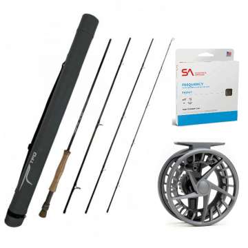 TFO Blue Ribbon 691-4 Fly Rod Combo