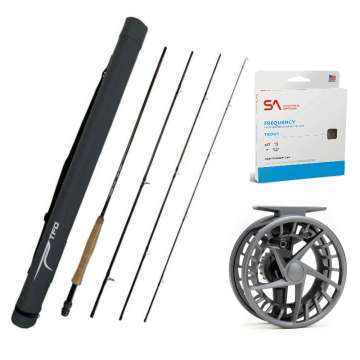 TFO Blue Ribbon 276-4 Fly Rod Combo
