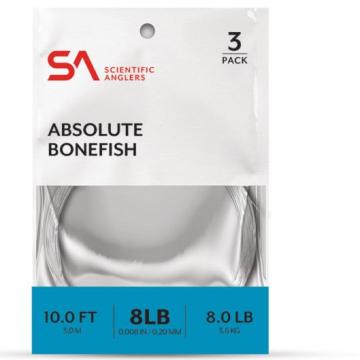 SA Absolute Bonefish Leaders 10ft 3pk