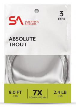 SA Absolute Trout Leaders 3pk